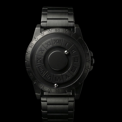 Magneto Metal Roman Black Watch classic