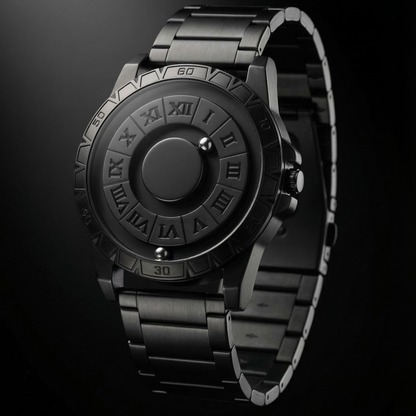Magneto Metal Roman Black Watch classic
