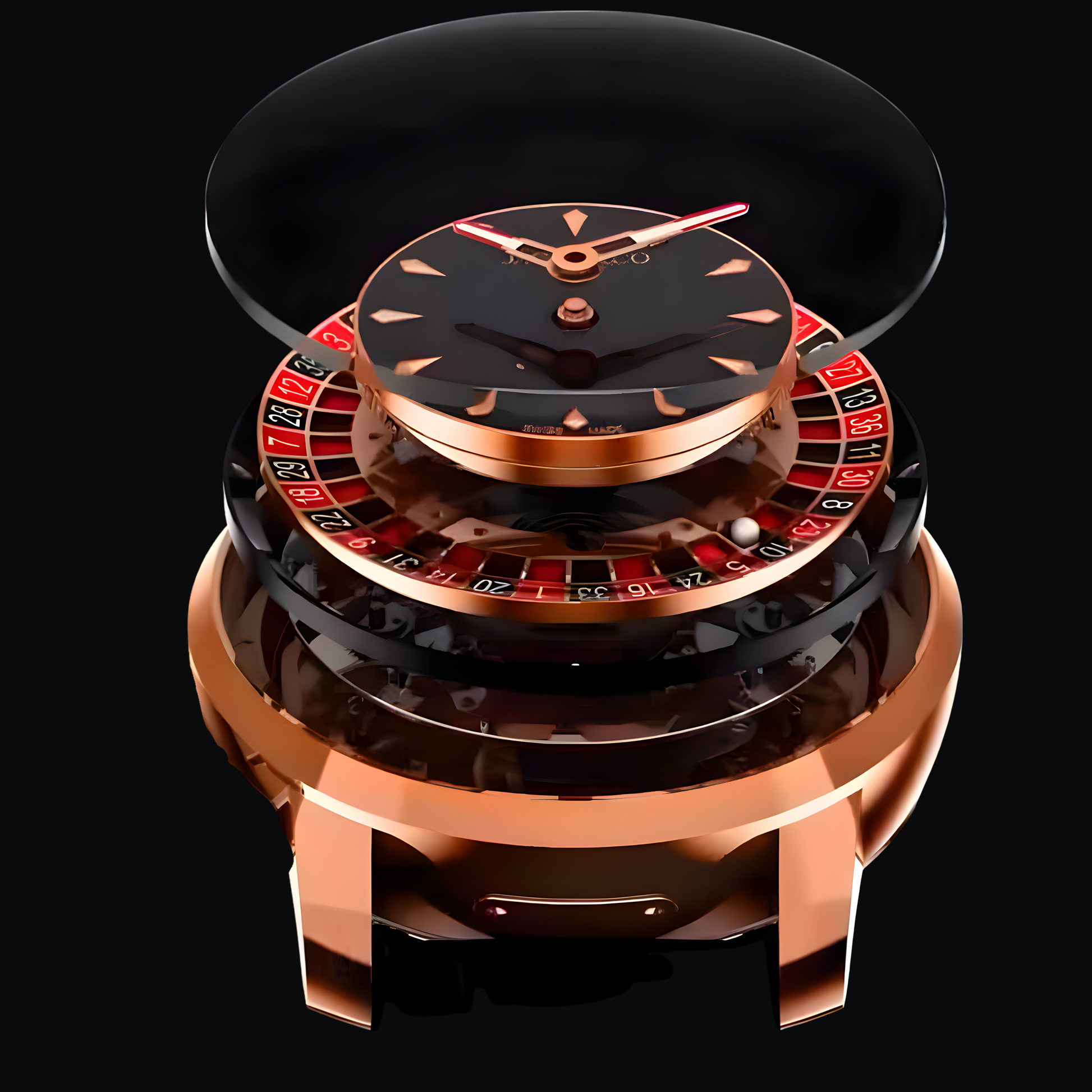 Casino V2 Poker Rose Gold Black S