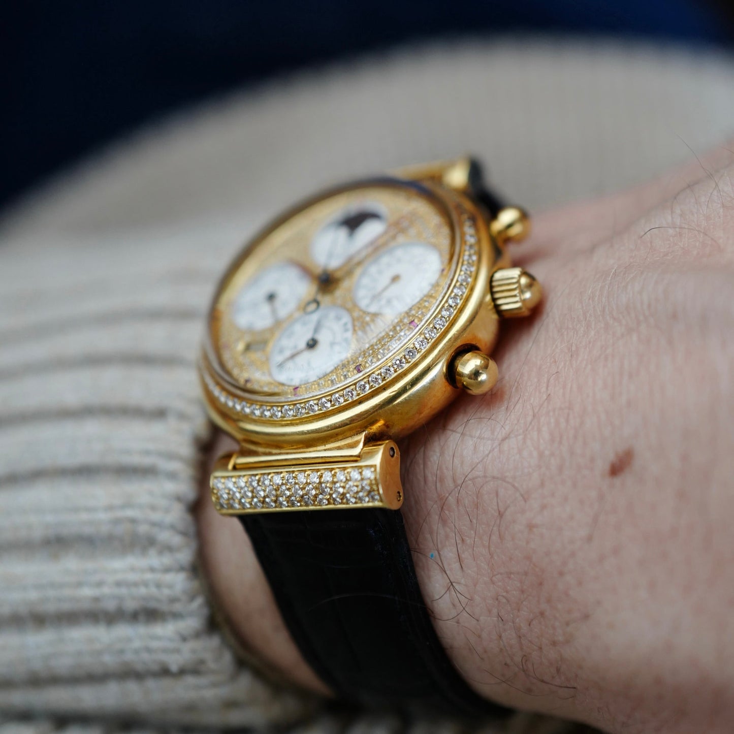 IWC - IWC Yellow Gold Perpetual Calendar Chronograph Da Vinci Ref. IW9253-05 - The Keystone Watches