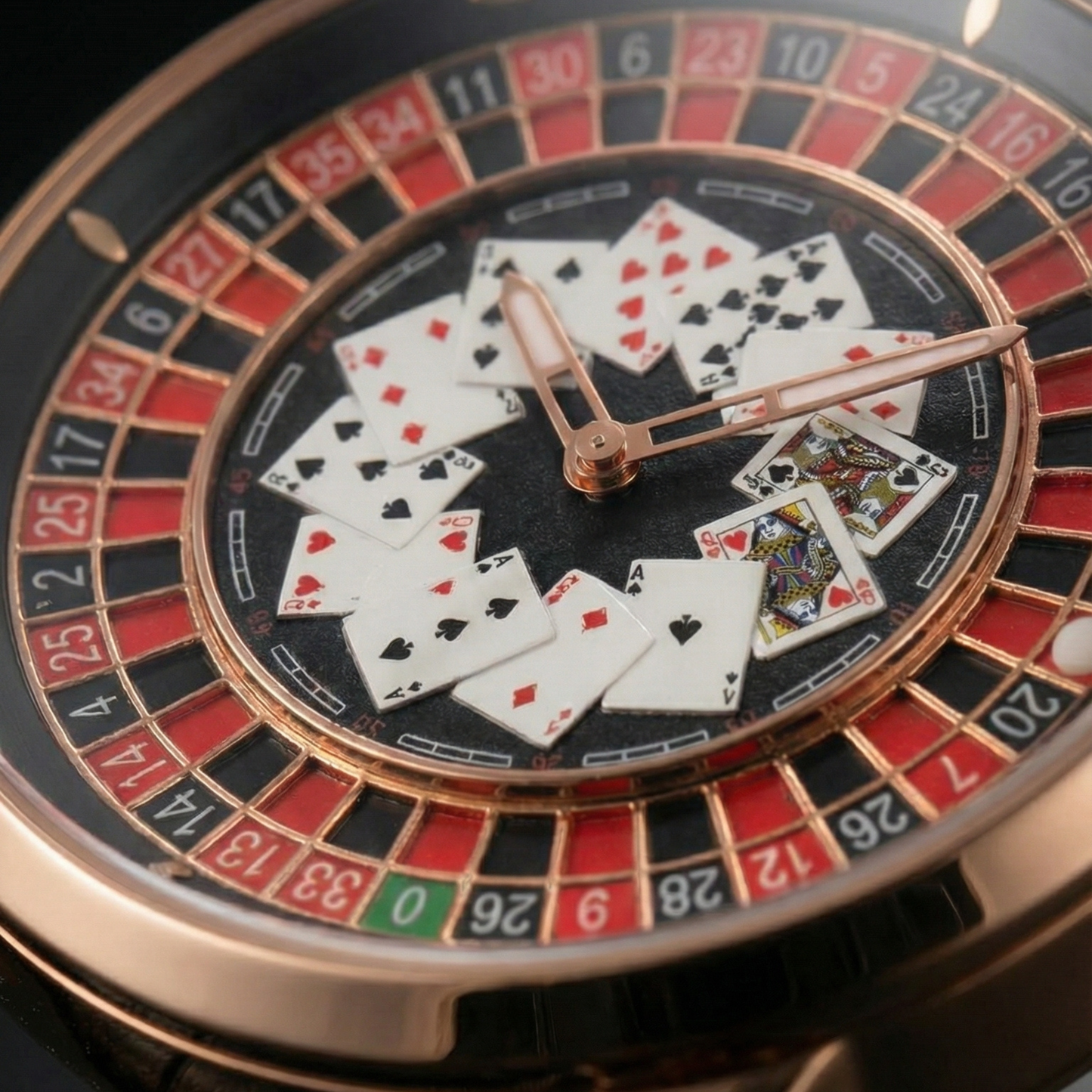 Casino Poker Gold Black S| Gyro Watch