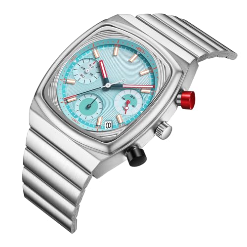 CILOA Mens Watches Chronograph Stainless Steel Waterproof Date Analog Business Fashion Wristwatch for Men|B0FNJYXPZ7