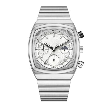 CILOA Mens Watches Chronograph Stainless Steel Waterproof Date Analog Business Fashion Wristwatch for Men|B0FNJYXPZ7