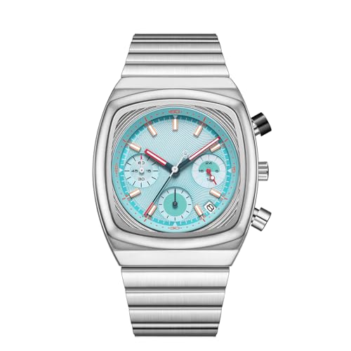 CILOA Mens Watches Chronograph Stainless Steel Waterproof Date Analog Business Fashion Wristwatch for Men|B0FNJYXPZ7