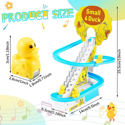 Stair Climbing Ducklings Race Track Set
