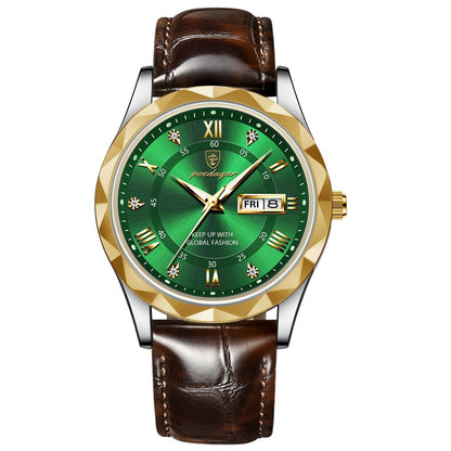 Men's Luxury Fashion Quartz Wrist Watch (Leather Belt)