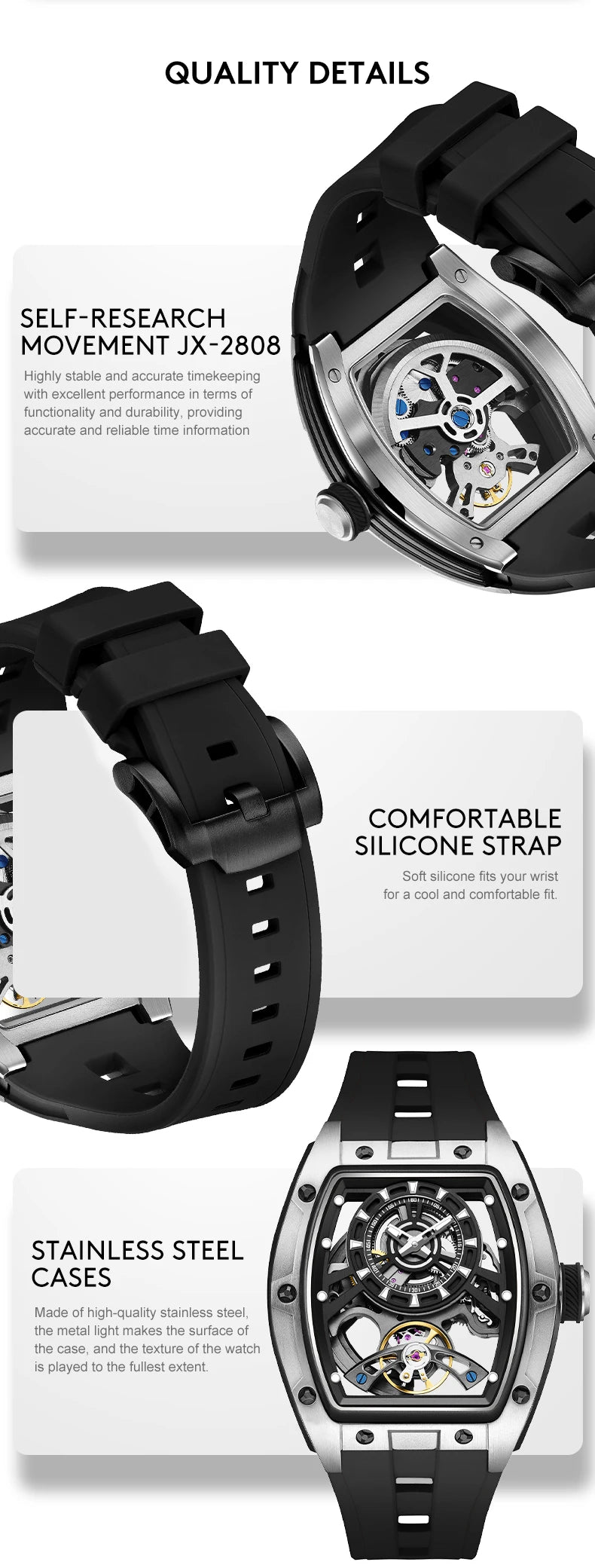 Automatic Men's Sport Watch 91986 – Bold Performance Meets Everyday Style