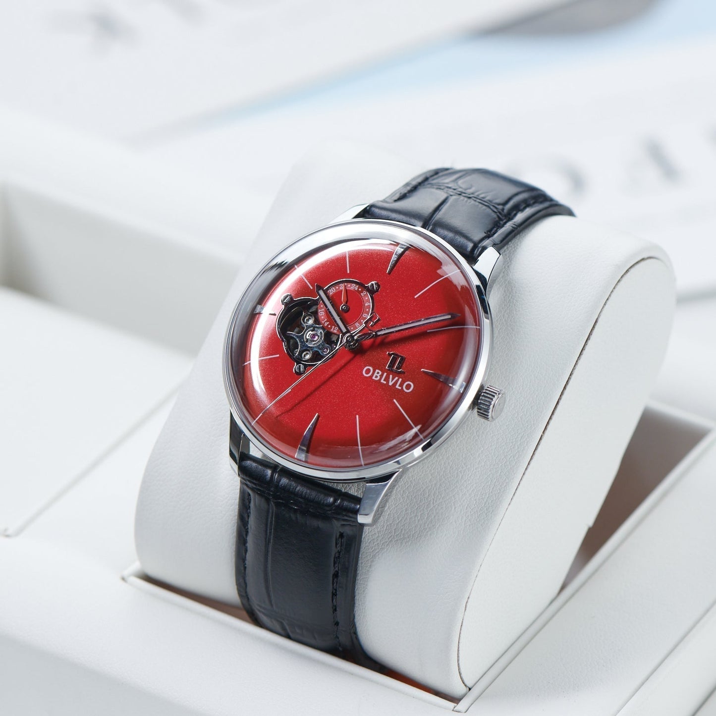 Automatic Victory Partial Skeleton Dial Dress Watch