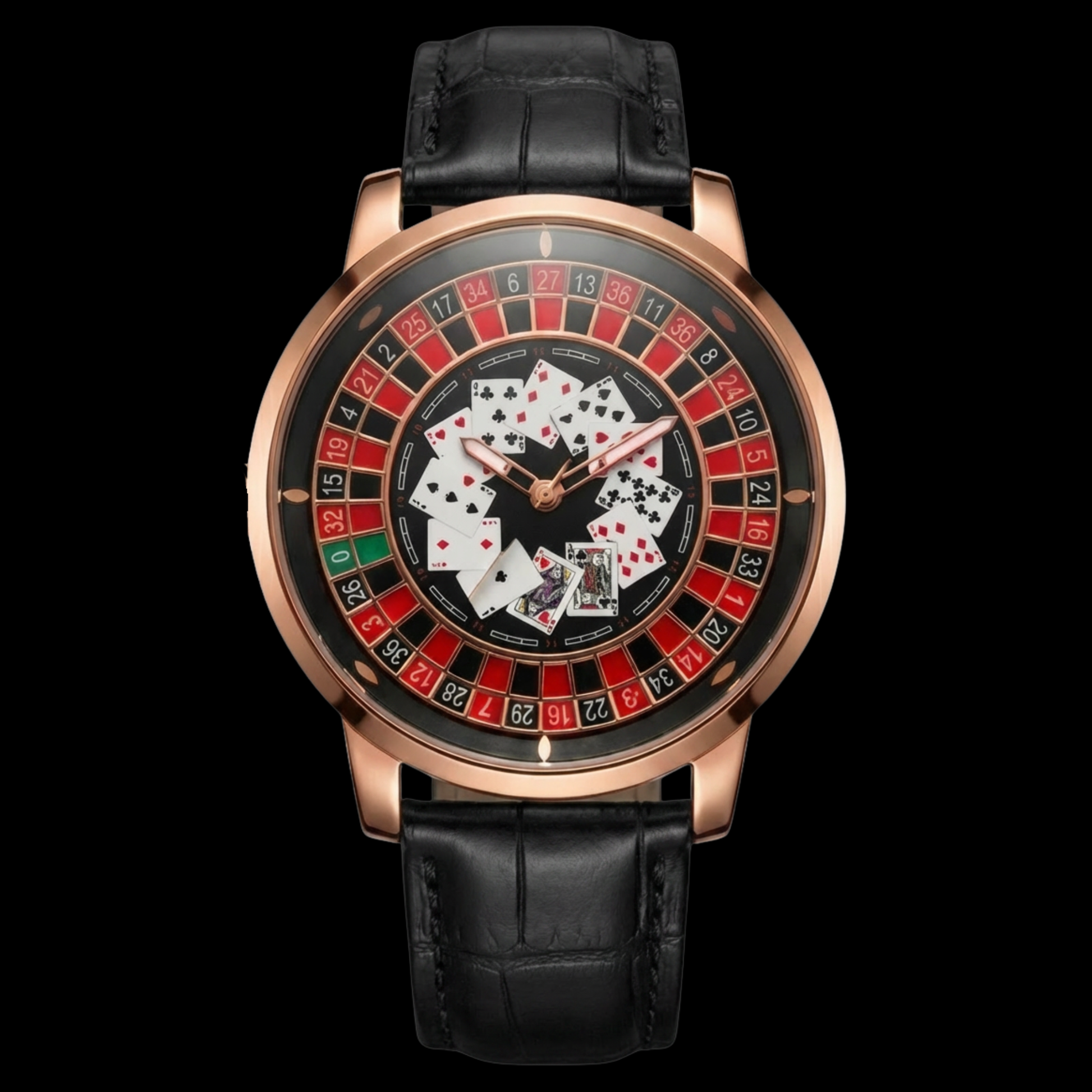 Casino Poker Gold Black S| Gyro Watch