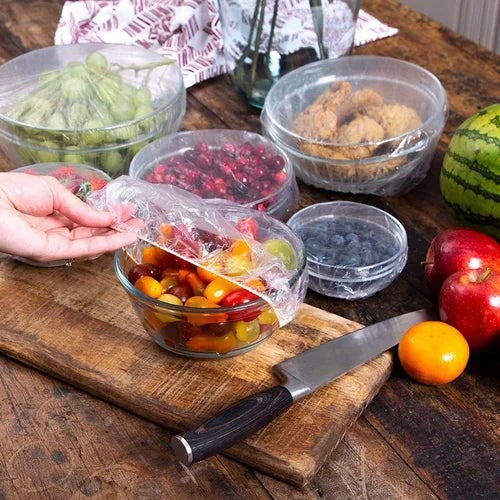 Activ Life™ - Reusable Transparent Food Covers (100 Pcs)