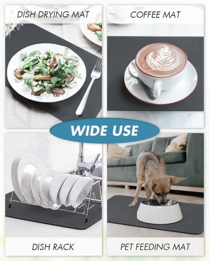 Premium Dish Drying Mat for Kitchen (Buy 1 Get 1 Free)