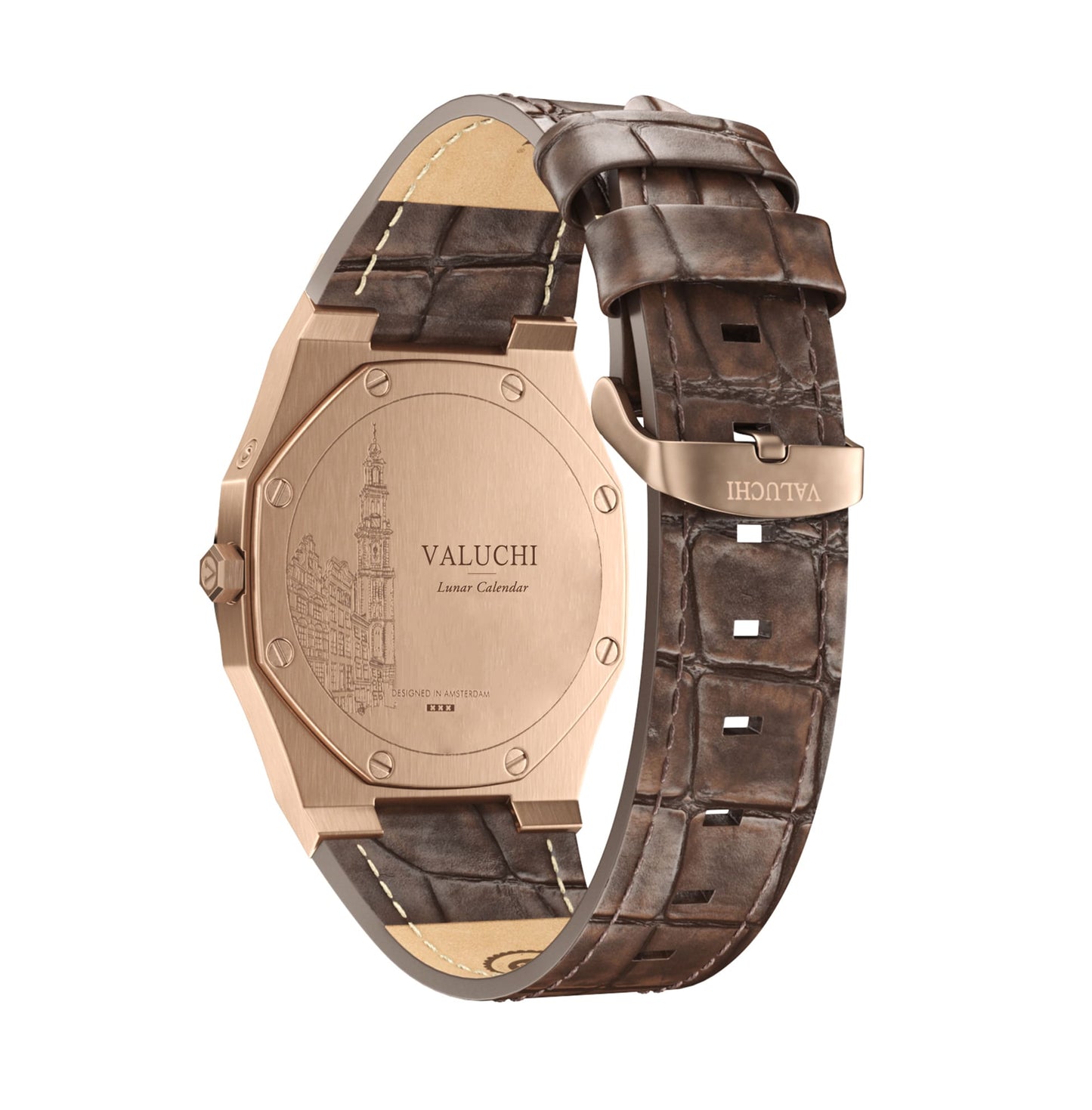 Rose Gold Black Leather Watch – Timeless Elegance, Everyday Confidence