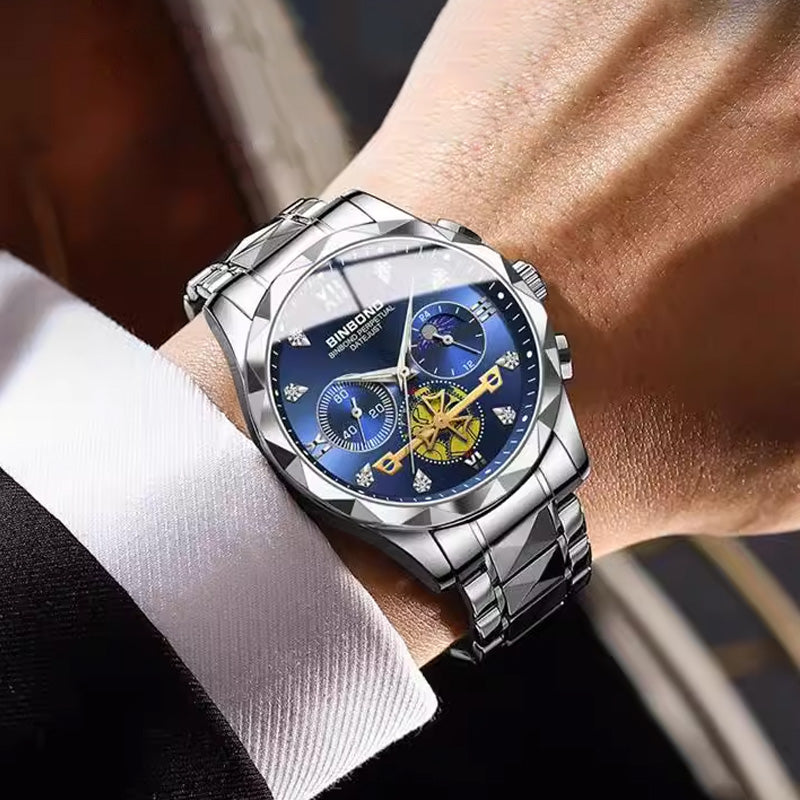 🎁Men's Multifunctional Quartz Mechanical Watch