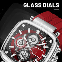 red dial-red strap